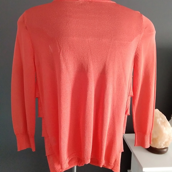 TALBOTS Ruffled Front Cardigan - Picture 5 of 8